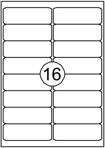 Etiket A4  99,1x 33,9mm Quantore ds/1600
