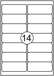 Etiket A4  99,1x 38,1mm Quantore ds/1400