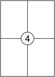 Etiket A4 105x148mm Quantore ds/400