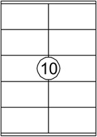 Etiket A4 105x 58mm Avery DP010-100 kopieren ds/1000-2