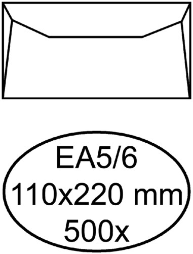 Enveloppen bank 110x220mm Quantore ds/500