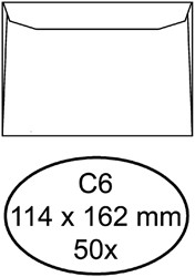 Enveloppen bank 114x162mm Quantore pk/50