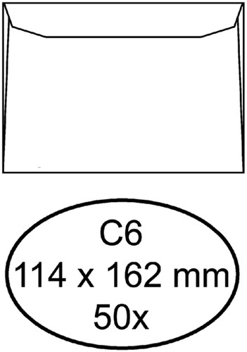 Enveloppen bank 114x162mm Quantore pk/50