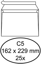 Enveloppen bank 162x229mm Quantore zelfklevend pk/25