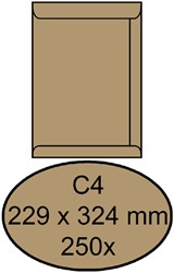 Enveloppen akte 229x324mm Quantore bruin ds/250