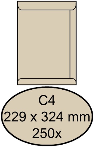 Enveloppen akte 229x324mm Quantore creme ds/250