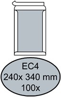 Enveloppen bordrug 240x340mm wit ds/100