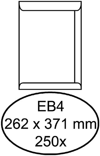 Enveloppen akte 262x371mm Quantore ds/250