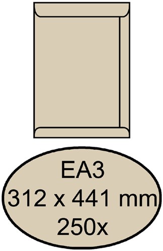 Enveloppen akte 312x441mm Quantore creme ds/250