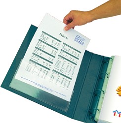 U-tassen zelfklevend 1/3 A4 tbv A5 pk/5