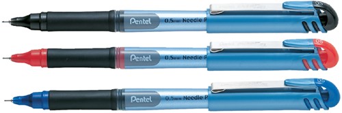 Rollerball Pentel Energel naaldpunt BLN15 blauw-2