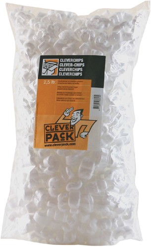 Opvulchips Cleverpack wit 2,5Ltr