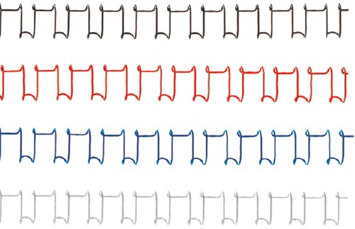Bindruggen Wirebind 34r 14,3mm zwart ds/100-2