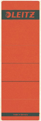 Ordnerrug L1642 kort/breed 62x192mm rood pk/10
