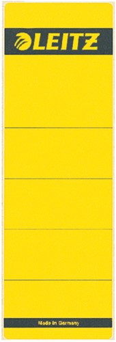 Ordnerrug L1642 kort/breed 62x192mm geel pak/10