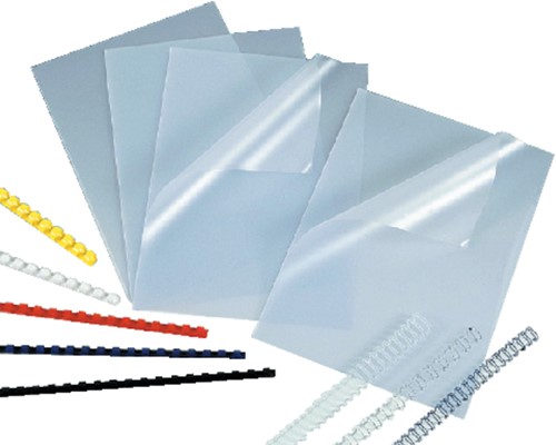 Voorblad GBC A4 PVC 240 micron transparant pk/100-2