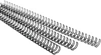 Bindruggen Wirebind 21r  8mm zilver ds/100-2