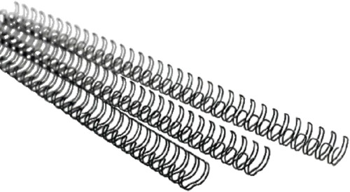 Bindruggen Wirebind 21r  8mm zilver ds/100-2