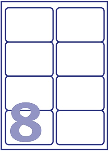 Etiket A4  99,1x 67,7mm Avery J8165-40 inkjet ds/320-2