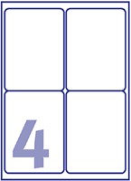 Etiket A4  99,1x139mm Avery J8169-25 inkjet ds/100-2