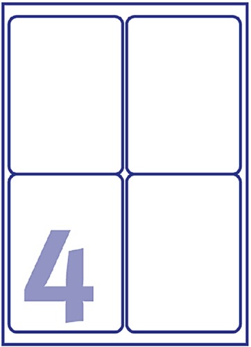 Etiket A4  99,1x139mm Avery L4733REV-25 afneembaar ds/100-2