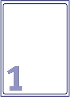 Etiket A4 199,6x289,1mm Avery J8167-25 inkjet ds/25-2