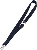 Textielkoord Durable 8137 44cm met veerhaak zwart