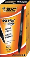Balpen Bic soft feel clic zwart M-2