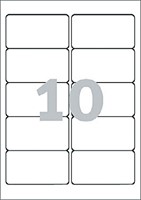 Etiket A4  96x 50,8mm L4744REV-25 afneembaar ds/250-2