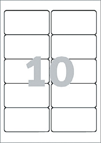 Etiket A4  96x 50,8mm L4744REV-25 afneembaar ds/250-2