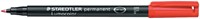 Viltstift Staedtler 318 F permanent rood