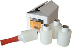 Wikkelfolie CleverPack 100mmx250m 20mu met afroller transparant pak à 6 rollen