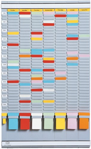 Planbord Lynx week 20-vaks grijs