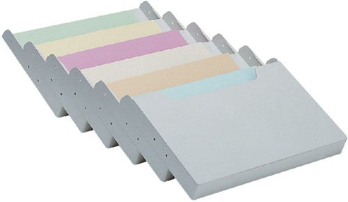 Folderhouder multiform wand A4 dwars grijs 