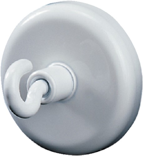 Magneet 36mm met haak -8kg wit