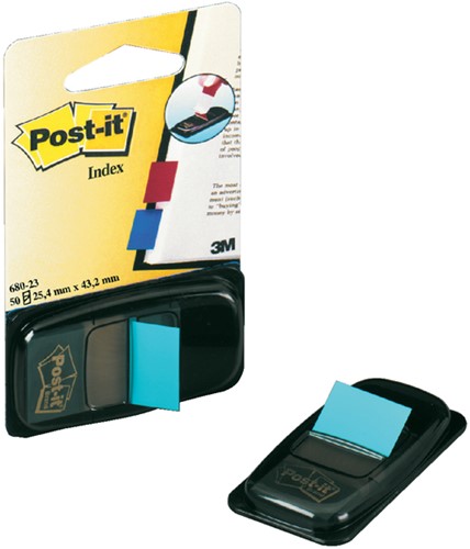 Post-it Indextabs fluor 680-23 blauw pk/50