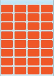 Etiket Herma  12x 19mm 3642 pk/160 rood