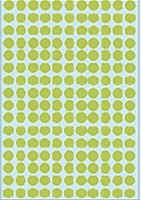 Etiket rond  8mm groen 2215 ds/5632-3