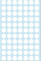 Etiket rond 13mm wit 2230 ds/2464-3