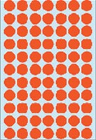 Etiket rond 13mm rood 2232 ds/2464-3