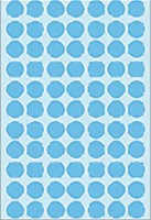Etiket rond 13mm blauw 2233 ds/2464-3