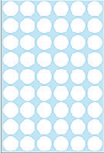Etiket rond 16mm wit 2240 ds/1728-3