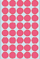 Etiket rond 19mm fluor rood 2256 ds/960-3
