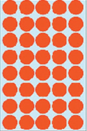 Etiket rond 19mm rood Herma 2252 ds/1280-3