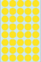 Etiket rond 19mm geel Herma 2251 ds/1280-3