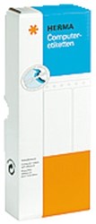 Herma pinfeedetiketten gekleurd
