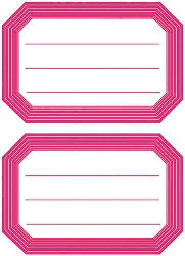 Etiket HERMA 5712 82x55mm schrift rode rand 12stuks-2