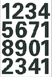 Etiket Herma 4168 25mm getallen 0-9 zwart