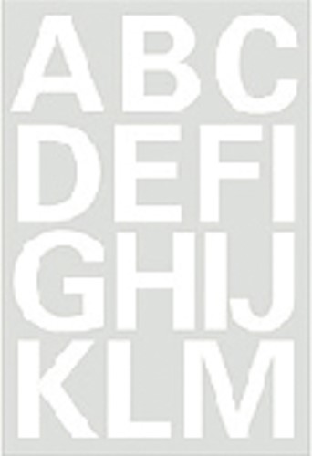 Etiket Herma 4169 25mm letters A-Z wit