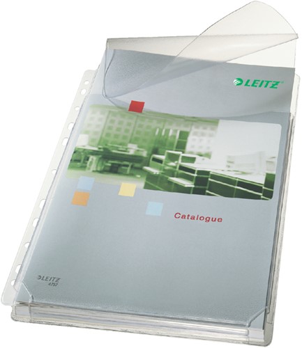 Showtas Leitz harmonica met klep boven A4 PVC pk/5